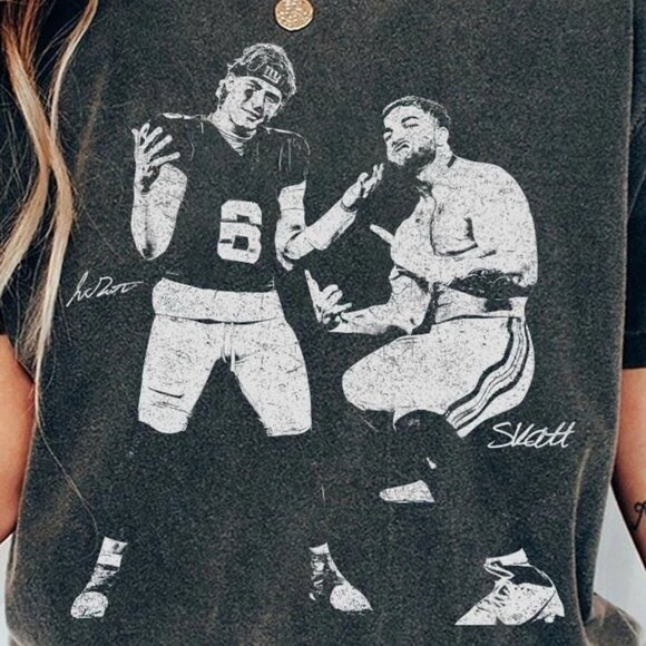 Comfort Colors Jaxson Dart Cam Skattebo Football Shirt, New York Football 169 - Picture 2 of 5